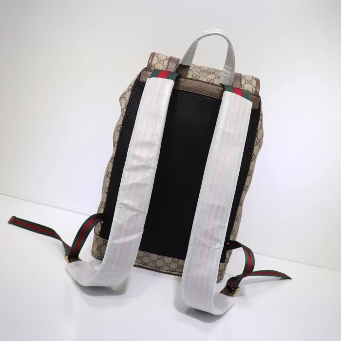 0c696e75c31d47ee Replica GUCCI GG Supreme Leather Backpack - 图片 5
