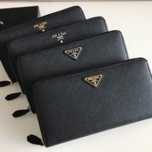 Elementor 页面 #30787 Replica Prada Saffiano Long Zipper Wallet Black