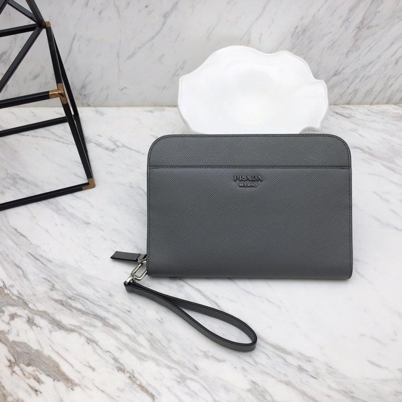 1547101892_1104935013_0 Replica Prada Saffiano New Pouch Grey