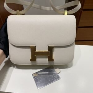 Replica Hermes Constance 24cm Creamy White