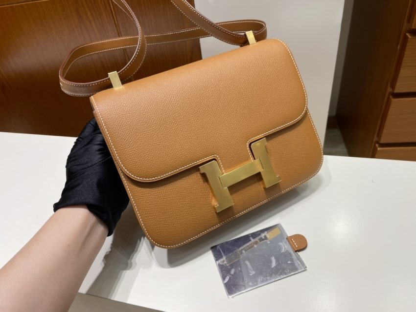 1664248782705_1 Replica Hermes Constance 24cm Golden Brown - 图片 7