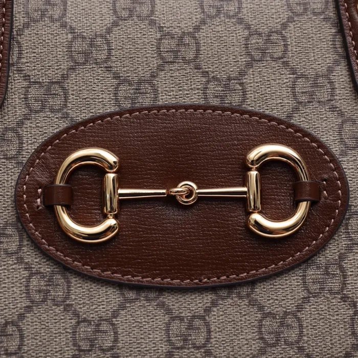 1d7de6aa6afc86a3 Replica GUCCI HORSEBIT 1955 MINI CANVAS TOTE IN NEUTRALS - 图片 4