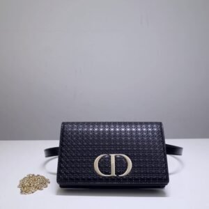 Replica Dior 30 Montaigne Pouch Black