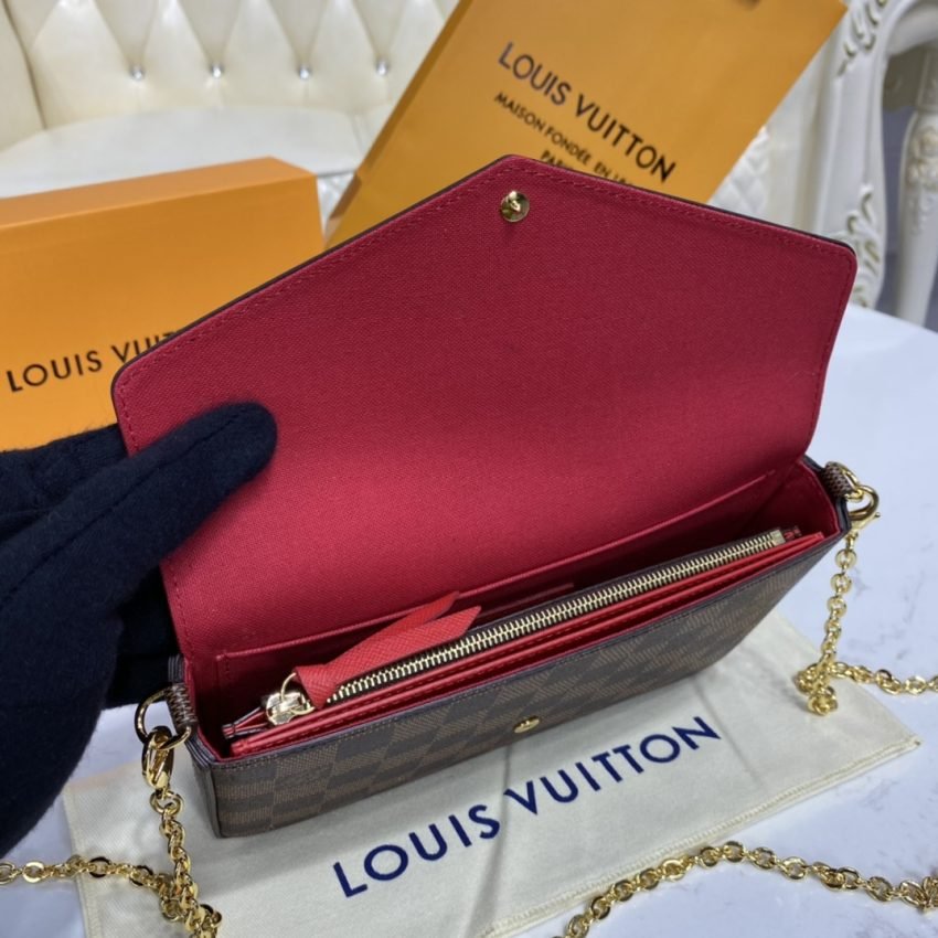 20201121_i1605964256_8174_8 Replica Louis Vuitton Félicie Pochette Brown Grid - 图片 5