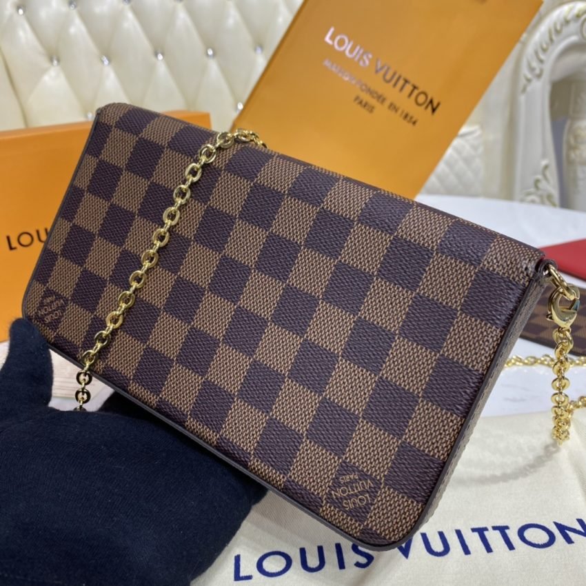 20201121_i1605964256_995_2 Replica Louis Vuitton Félicie Pochette Brown Grid - 图片 2