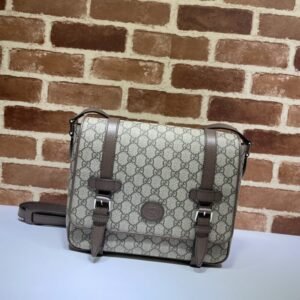 Replica Gucci   GG Supreme Shoulder Bag Beige