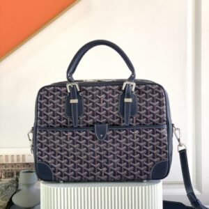 Replica Goyard Ambassade Briefcase Dark Blue