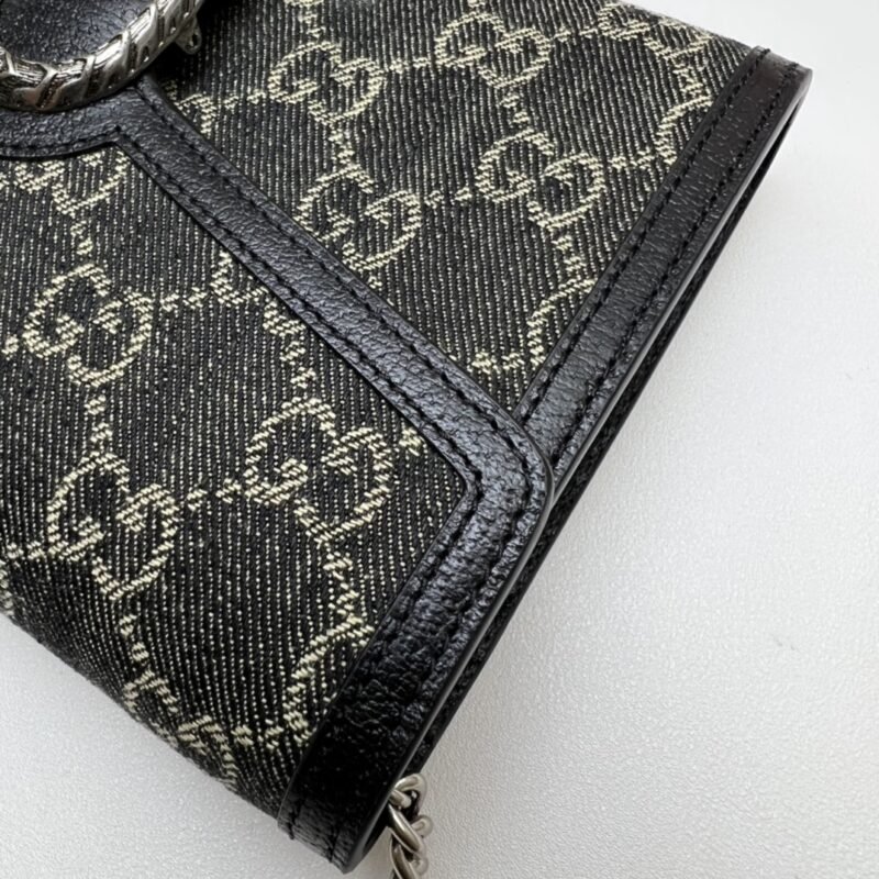 20220312_i1647058092_8137_3 Replica Gucci Dionysus GG Chain Wallet Denim Black - 图片 6