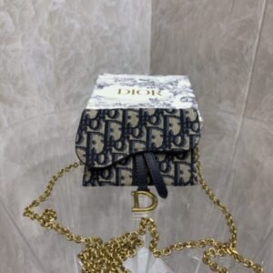 Replica Dior Saddle Pouch with Chain