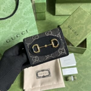 Replica Gucci  Horsebit 1955 Wallet Black