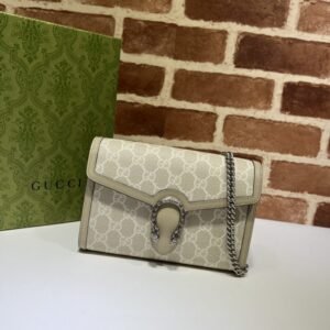 Elementor Page #33376 Replica Gucci Dionysus GG Chain Wallet Denim Beige