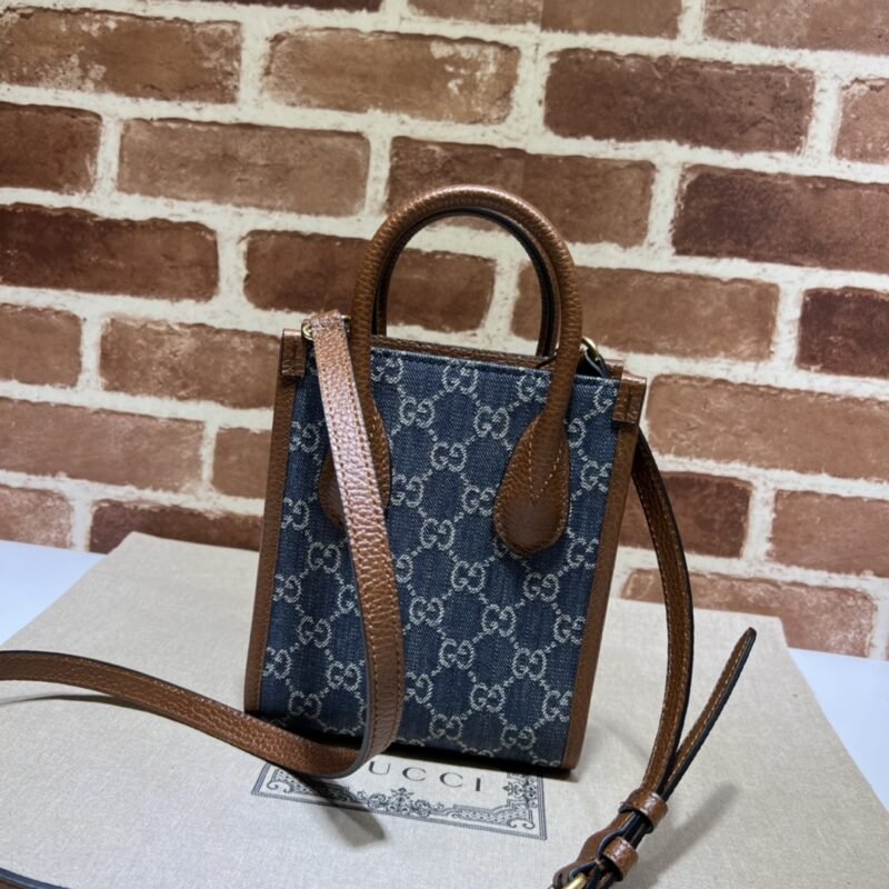 20220426_i1650944515_9410_2 Replica Gucci Ophidia Mini Tote Bag Blue Denim - 图片 9
