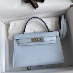 Elementor #30145 Replica Hermes Kelly Epsom Haze Blue