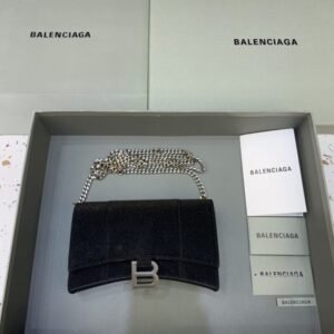 Elementor 页面 #30153 Replica Balenciaga Hourglass On Chain Shine Black