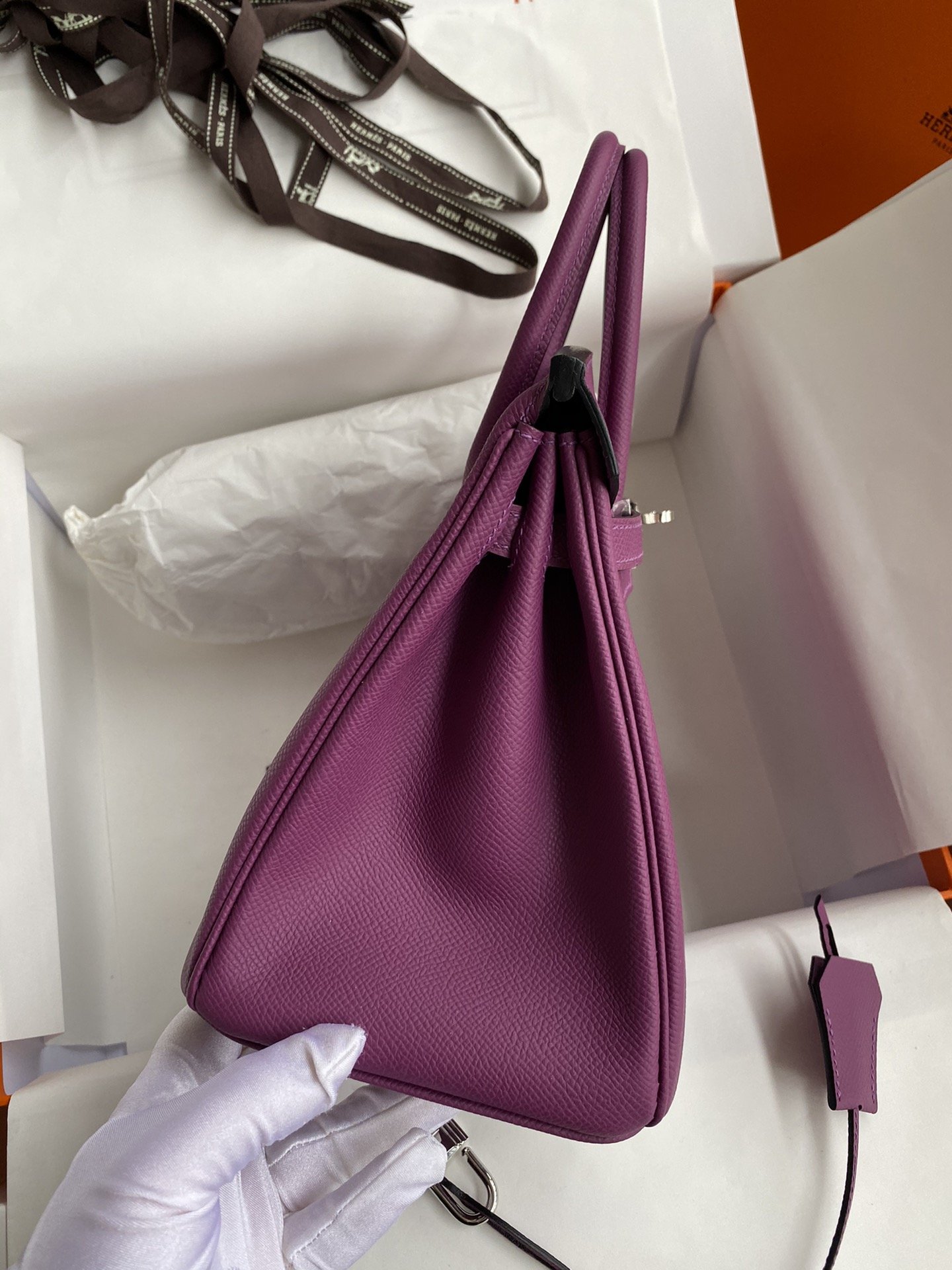 20220704_i1656916192_7867_4 Replica Hermes Birkin Epsom Anemone Purple - 图片 7