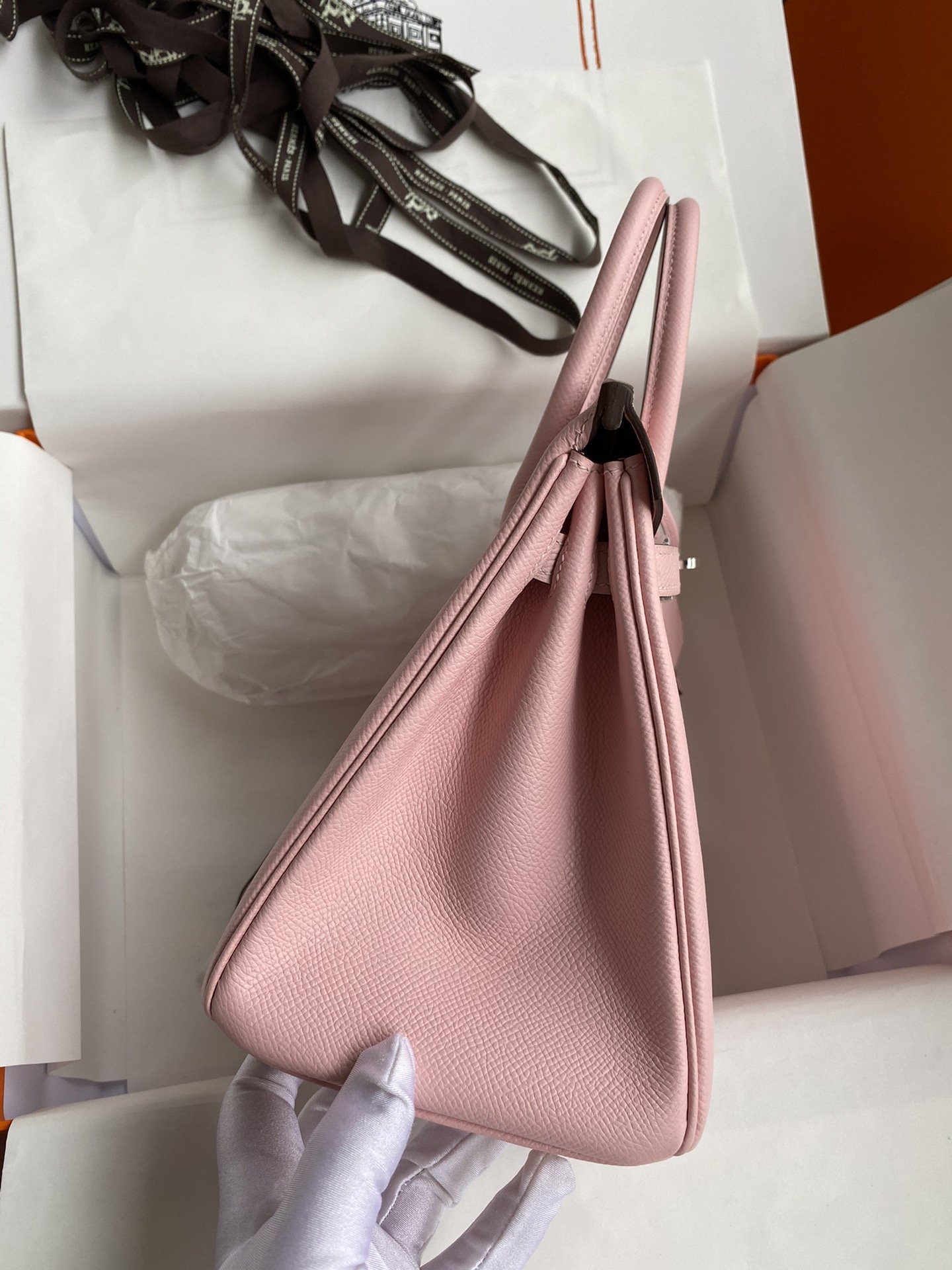 20220704_i1656916234_1872_4 Replica Hermes Birkin Epsom Pink Silver - 图片 5