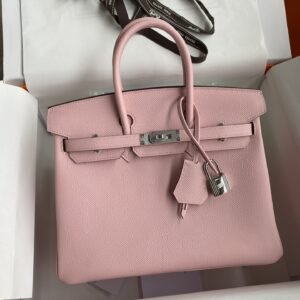 Replica Hermes Birkin Epsom Pink Silver