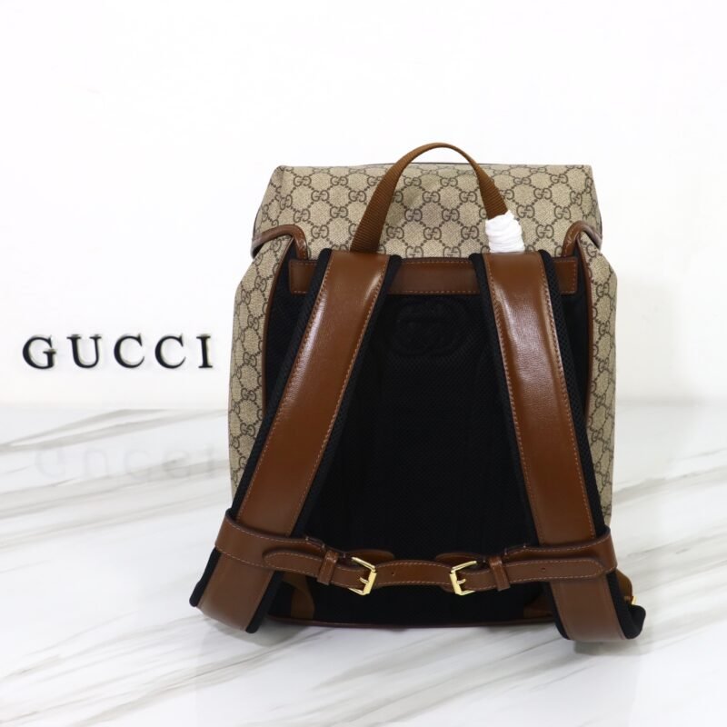 20220711_i1657485267_1360_2 Replica Gucci Interlocking Double G Backpack Beige - 图片 2