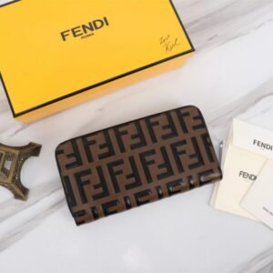 Elementor 页面 #30802 Replica Fendi FF Brown Wallet