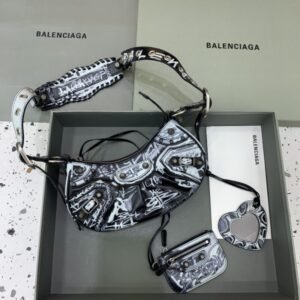Elementor #30028 Replica Balenciaga Le Cagole Graffiti Black