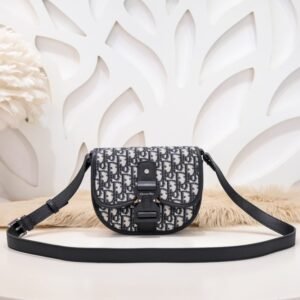 Replica Dior Mini Gallop Bag with Strap White Canvas