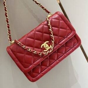 Replica CHANEL Tofu  Bag Red