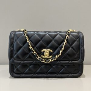 Replica CHANEL Tofu  Bag Black