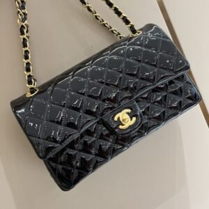 Replica CHANEL Classic Flap 25cm Patent Black