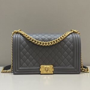 Replica CHANEL Le Boy Large Grey