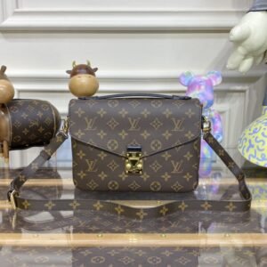 Replica Louis Vuitton Pochette Metis Shoulder Bag Brown