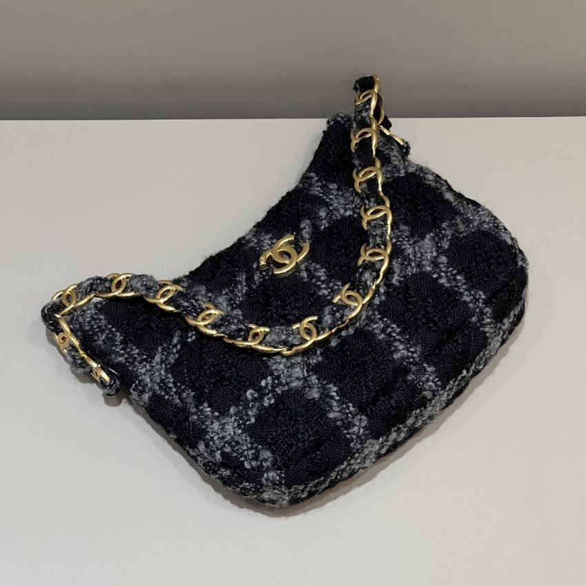 20221206_i1670306516_8588_5 Replica CHANEL 22k Woolen Hobo - 图片 5