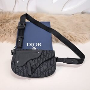 Replica Dior  Messenger Black Oblique