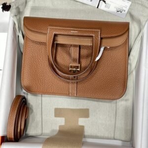 Replica Hermes Halzan  Brown