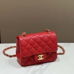 Replica CHANEL Classic Flap 17cm  Bright Red