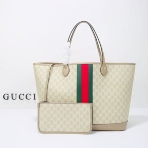 Elementor #30111 Replica Gucci GG Large Tote Bag Beige
