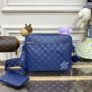 Replica Louis Vuitton Trio Messenger Blue Grid