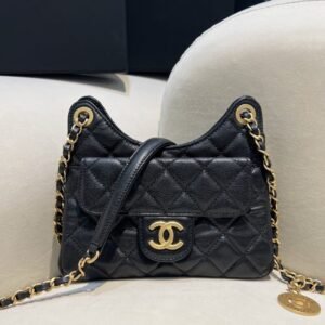 Elementor #30057 Replica CHANEL 23c Hobo Small Black