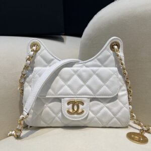 Elementor #30057 Replica CHANEL 23c Hobo Small White