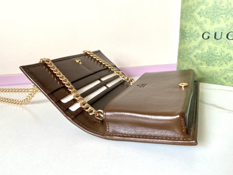 20230505_i1683246177_1052_4 Replica Gucci Horsbet Chain Clutch Brown - 图片 4
