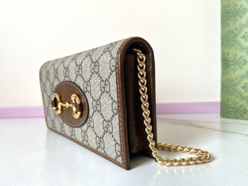 20230505_i1683246177_39_5 Replica Gucci Horsbet Chain Clutch Brown - 图片 2
