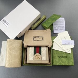 Replica Gucci  Ophidia Compact  White Wallet