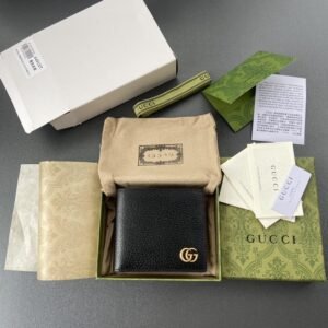 Replica Gucci  Marmont Wallet Black