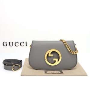 Replica Gucci  Blondie Leather Grey