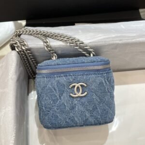 Replica CHANEL 23P Lipstick Bag Denim