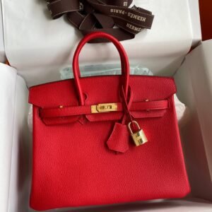 Replica Hermes Birkin Red Togo Gold