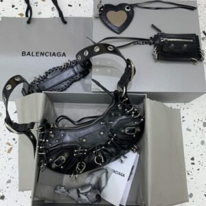 Elementor #30028 Replica Balenciaga Le Cagole Black Silver