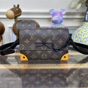 Replica Louis Vuitton Steamer Wearable Wallet Brown&Yellow