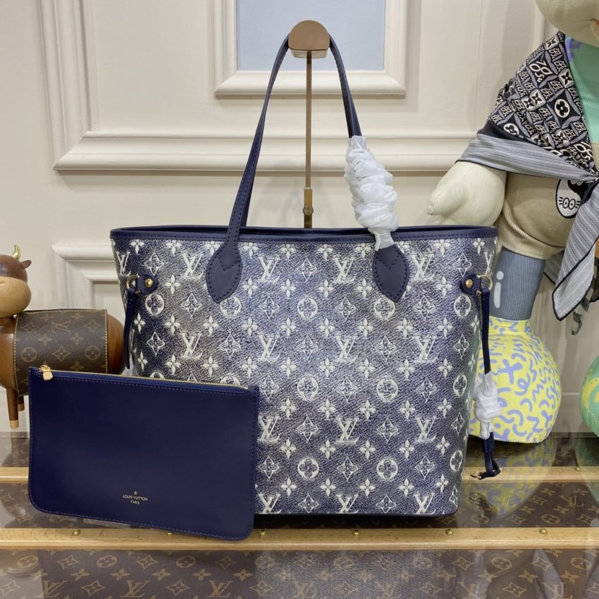 20230727_i1690456558_7253_0 Replica Louis Vuitton Neverfull MM Denim Blue - 图片 7