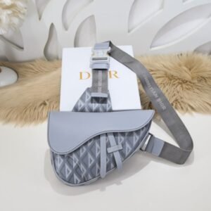 Replica Dior Saddle Bag Diamong Grey