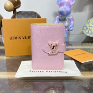 Replica Louis Vuitton Vertical Compact Wallet Pink